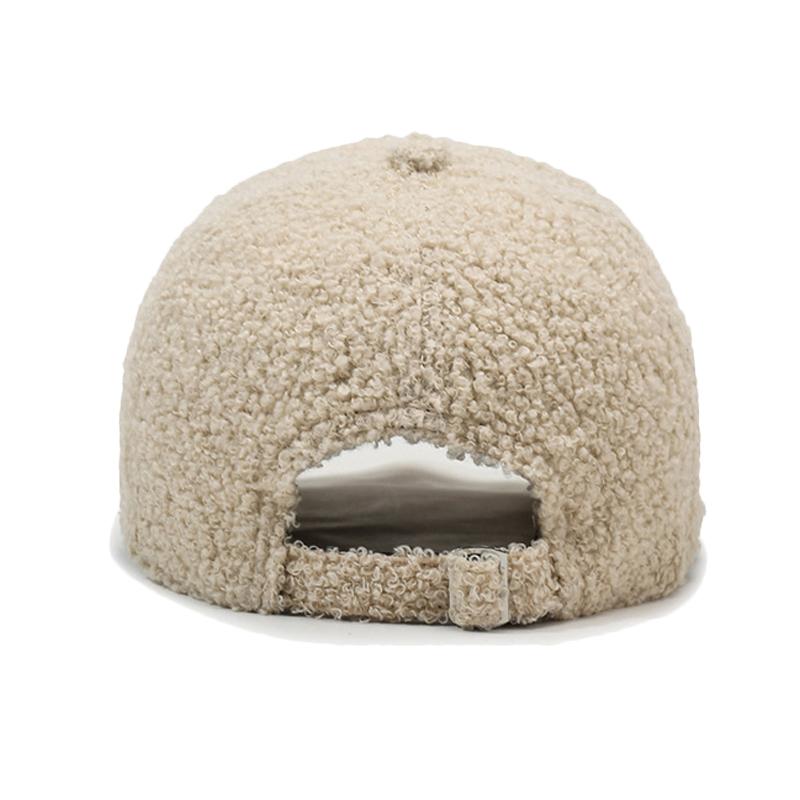 Cashmere Hat Women's Autumn Winter Warm Baseball Cap Men Embroidered Letter Cap