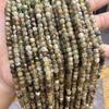 Natural Green Garnet Faceted Square Beads: Small Sugar Cube Beads for Stringing Jewelry