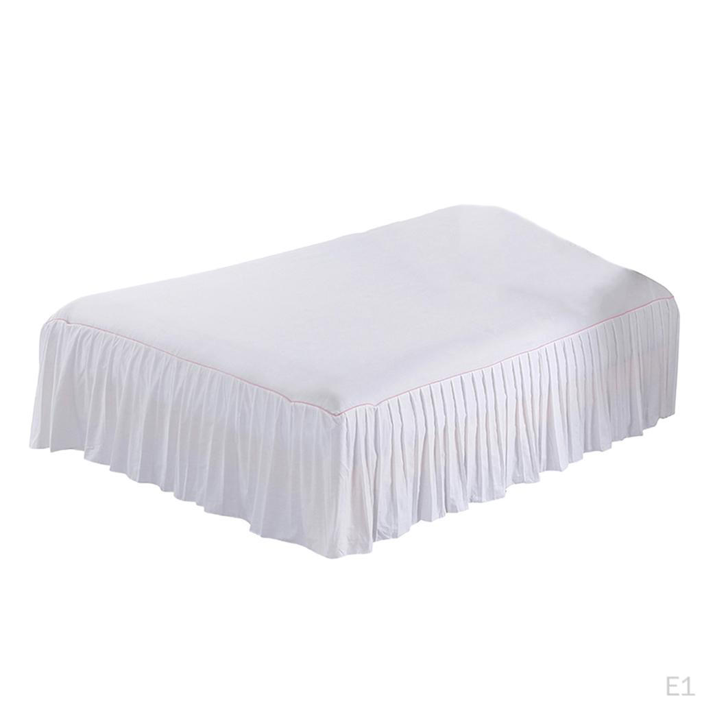 6inch Lace Ruffle Bed Skirt with Platform