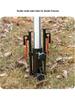 Adjustable Outdoor Awning Pole Holder for Camping - Sun Shelter Tent Stakes & Support Poles