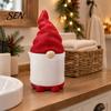 Standing Paper Towel Dispenser 3D Printed Santa Gnome Holder, Decorative Christmas Faceless Dwarf Holder Roll Stand for Bathroom Living Room