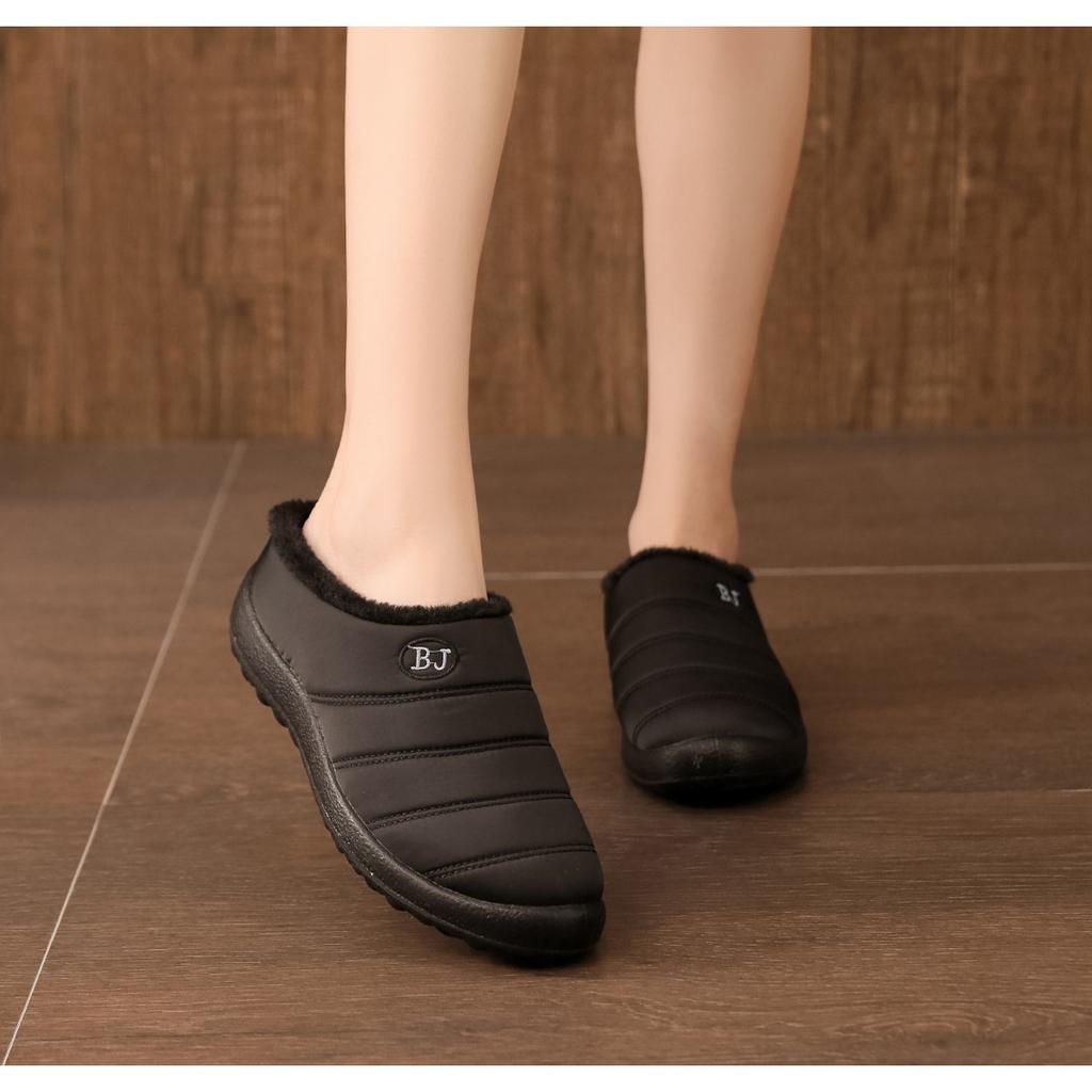 Waterproof, Cotton Slippers, Couple Style, Flat Shoes, Non Slip Shoes, Warm Shoes, Home Shoes, Plus Size, Cotton Shoes