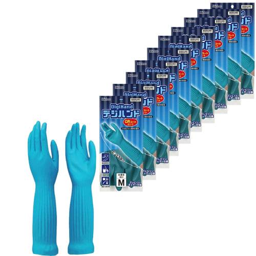 

Dunlop Home Products Cooking Gloves, Medium Weight, Fleece Lining, CR Coat Long, Stays in Place, Elbow Protection, Green, Pack of 10