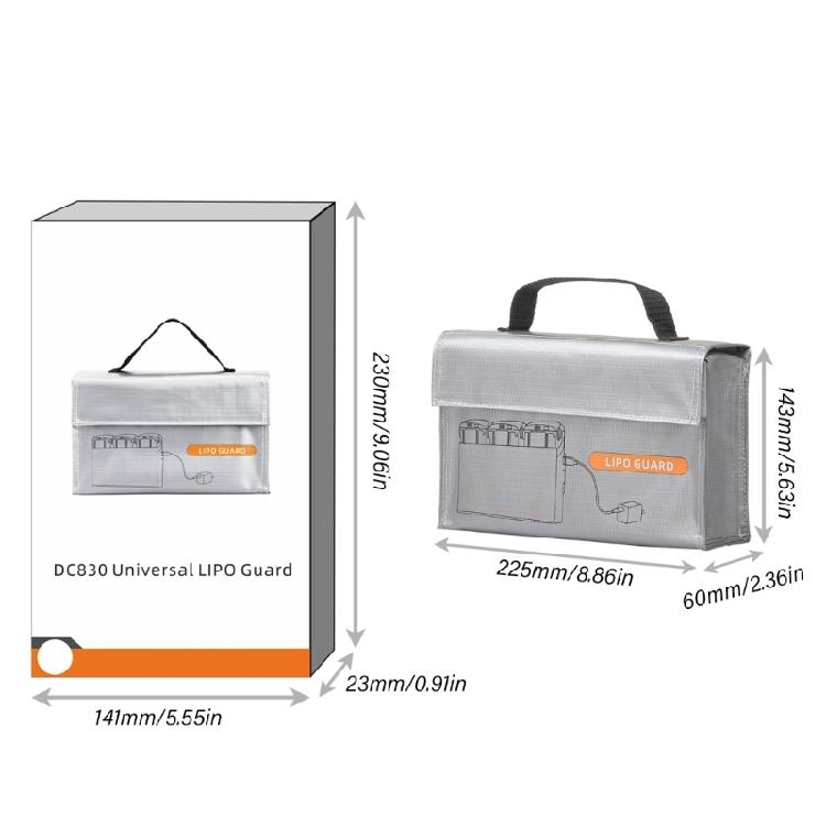 Safety Battery Carrying Bag for 4K/AVATA2 Drones, Heat Insulation Fireproofs With Easy Access
