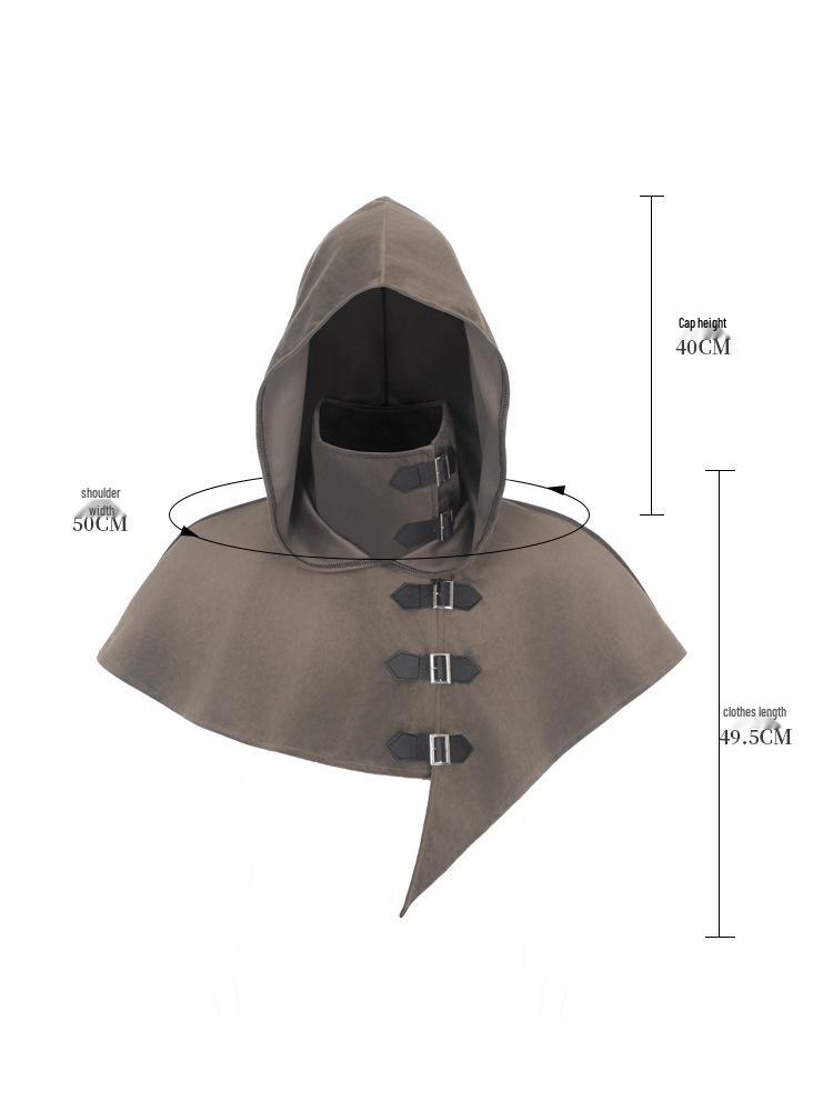 Mittelalterliche Kapuzenmantel-Kluft für Mönch, Zauberer oder Priester Cosplay