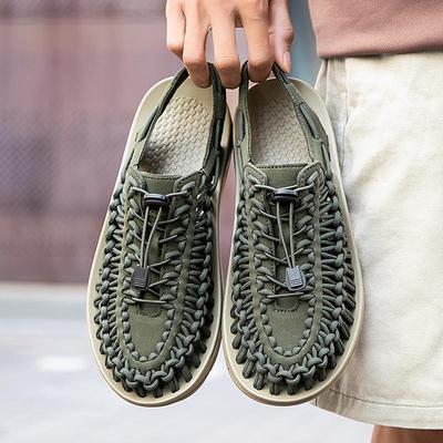 Men's Cross-Border Woven Sandals: Casual Beach & Outdoor Creek Shoes for Couples