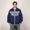 CANOTWAIT William Chan Mirror Effect Letter Print Zipper Jacket