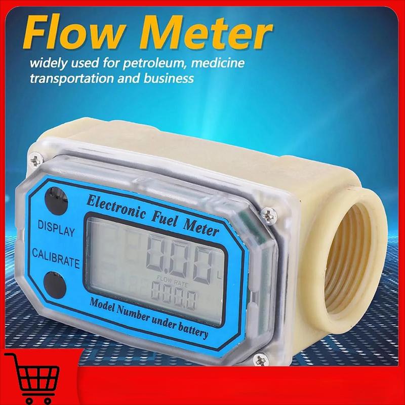 Meter Diesel Flowmeter Mini Digital Turbine Flowmeter Diesel Fuel Meter 0‑90L/min 25‑150L/min 35‑250L/min 1" NPT