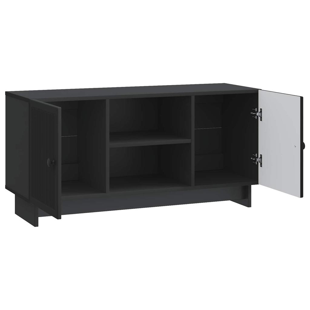 TV Stand 102 x 34.5 x 50 cm Black Particleboard