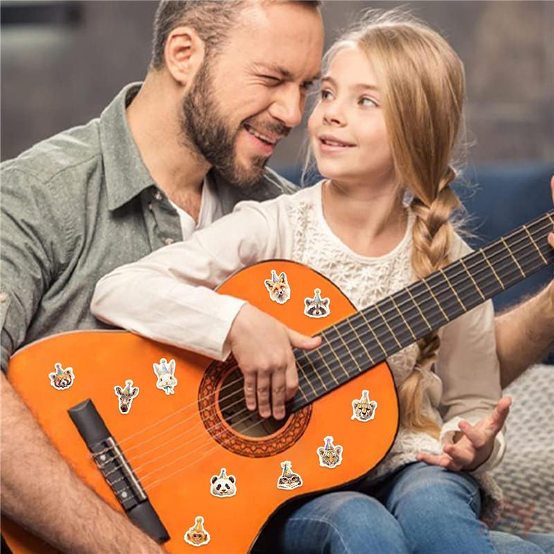 500Pcs/Roll Birthday Party Animals Kids Rewards Stickers - DIY Scrapbooks Album Decor Sealing Label Decals