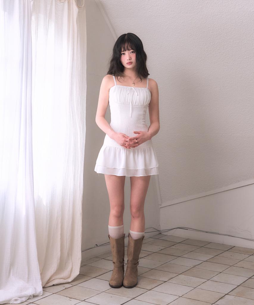 Leijeumiya Fairy Sasha Mini Dress [White]