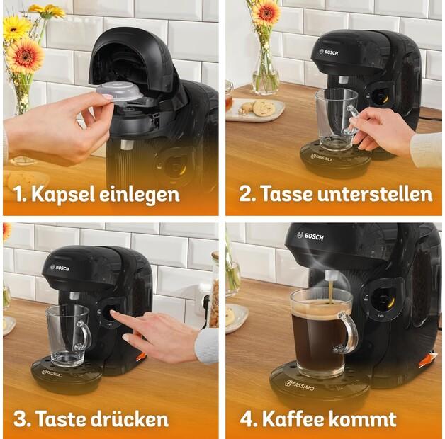 Капсульная кофемашина Bosch TAS112E Tassimo Style friendly schwarz