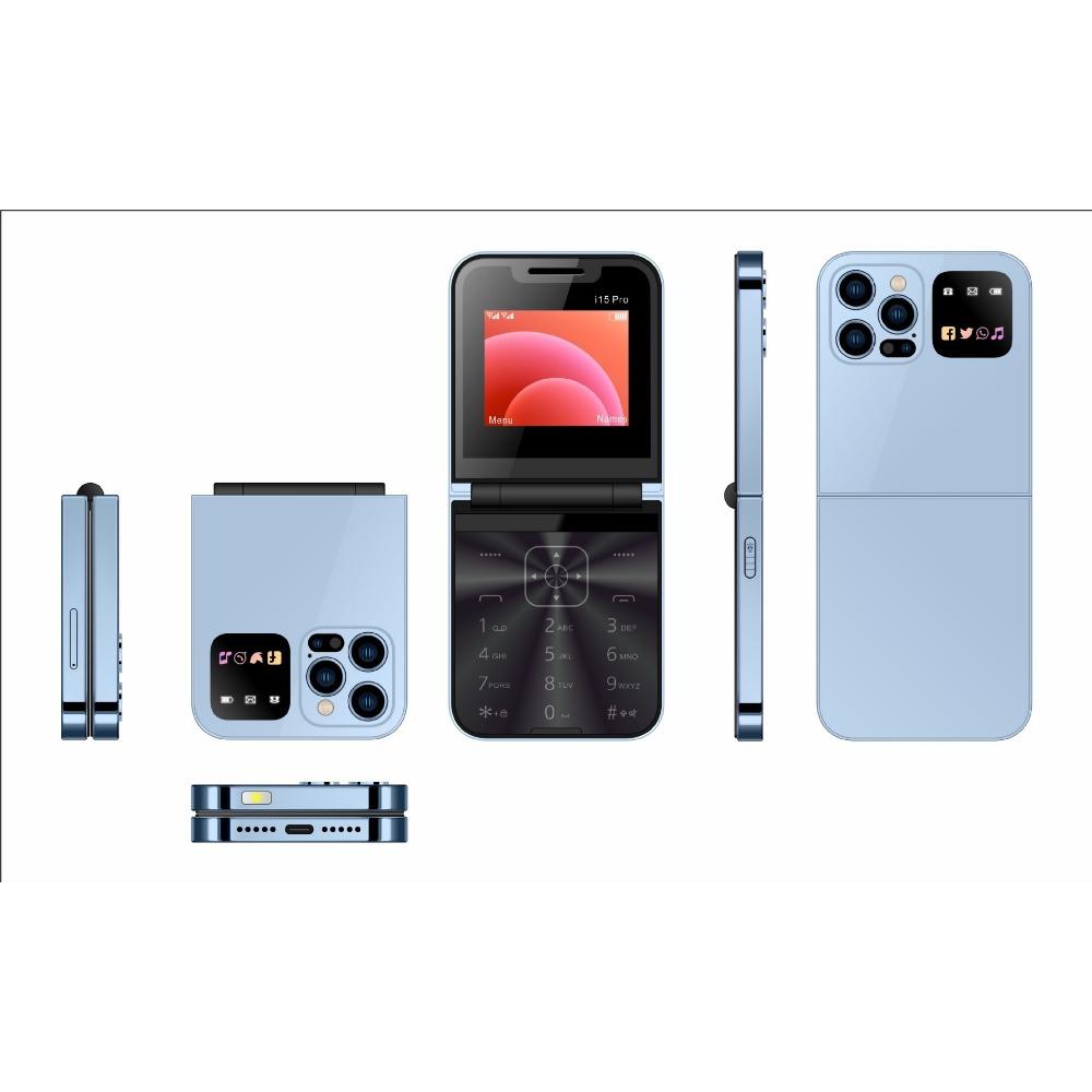 

I15 Pro Телефон с двумя SIM-картами, не смартфон, телефон-раскладушка с кнопками, телефон для пожилых 2G
