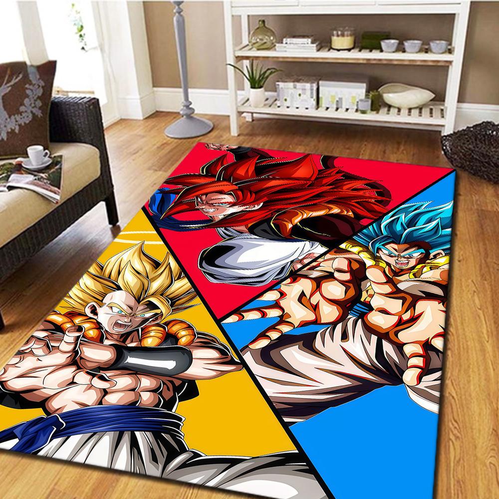 Son Goku Carpet, Cool Movie Mat for Home Decor, Digital Print Bedroom Floor Rug, Living Room Mat -HYQ16