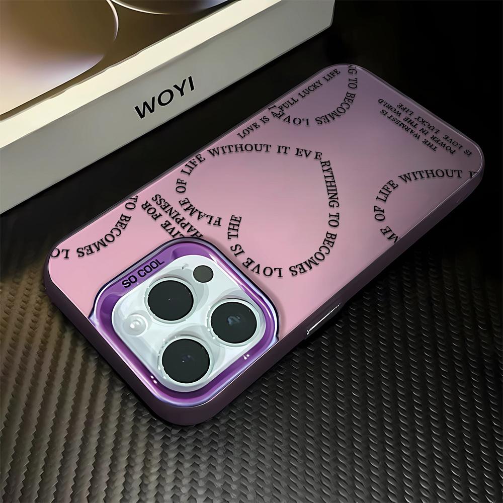Stacking Love Hearts Phone Max For iPhone 16 Pro 15 14 13 12 11 Case Funda Bumber Coque