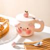 Creative Super Cute Cartoon Ceramic Mug Gift Home Cup Coffee Cup Water Cup Couple Breakfast Cup