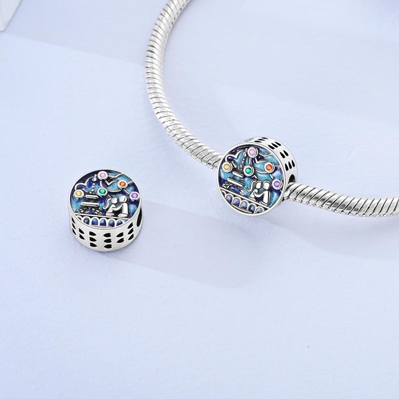 Copper Charms Beads Cute Pets Dangle Luminous Firefly Ball Pendant Fit Bangle Bracelet Necklace Diy Jewelry Marking