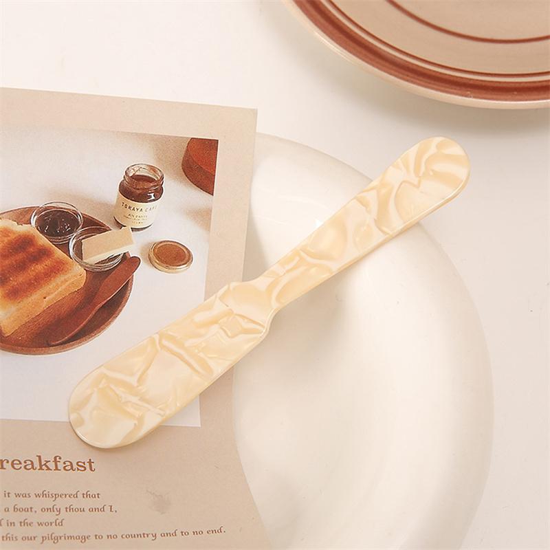 11CM Colorful Acrylic Ice Spoon Cream Coffee Caviar Spoon Stirring Spoons Dessert Spoon Teaspoon Crafts Kitchen Tool Tableware