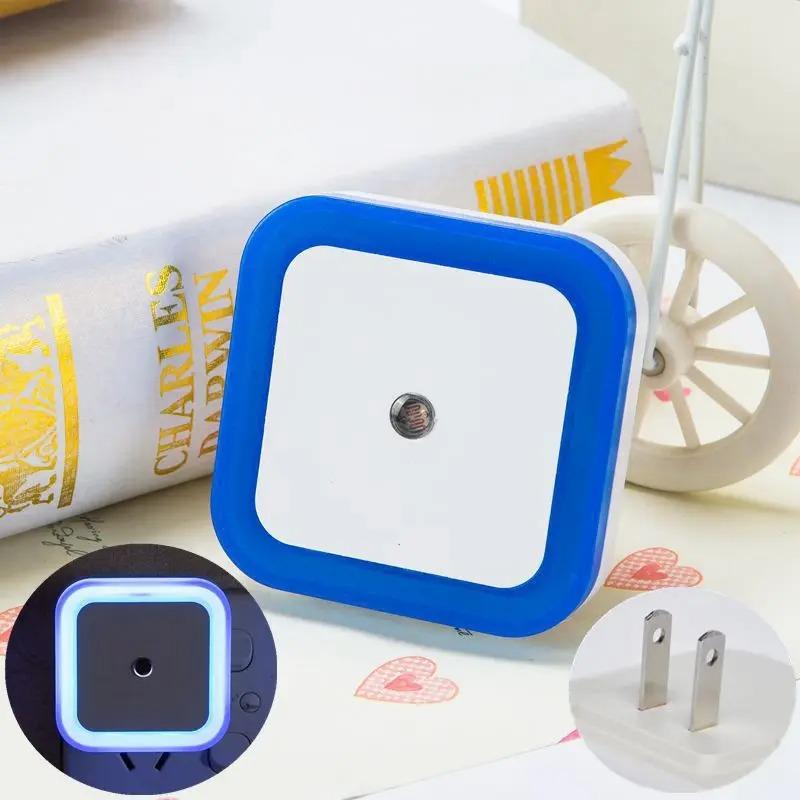 LED Night Light Motion Sensor Light Wireless Night Lamp Children Bedroom Bedside Table Light EU/US Plug Lamp Ship Accessories