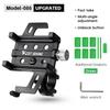 WEST BIKING Mobile Phone Support Holder Quick Release Bike Phone Mount With Additional Colorful Anti Slip Protection Strips Set
