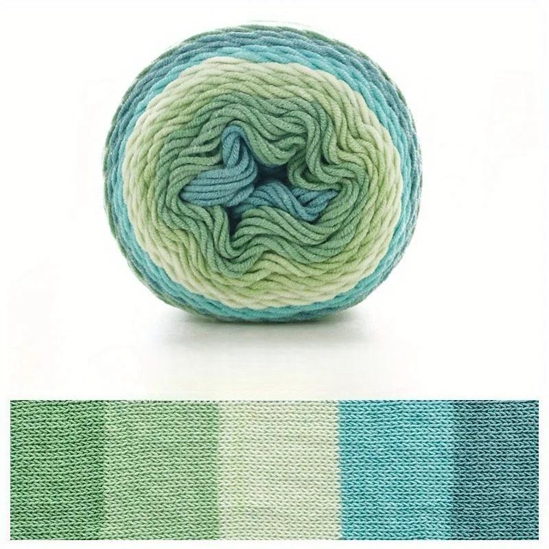 6pcs Gradient Chunky Yarn for Cushions Acrylic Yarn Bundle (600g) - Extra Thick Multicolor Ombre Crochet Yarn for Pillow Covers DIY Knitting Projects