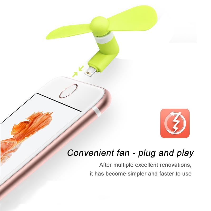 2In1 Mini Portable Mobile Phone Fan Cooler For Android For Iphone For Samsung For Huawei For Ipad