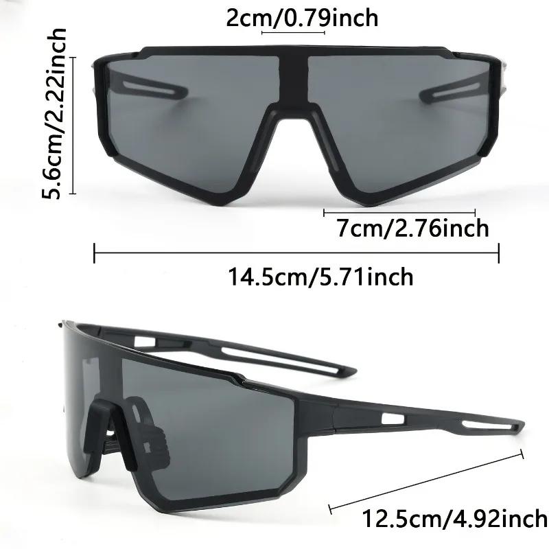 2-Pack  Unisex Cycling Glasses Large Frame Sports Style Design Eyewear