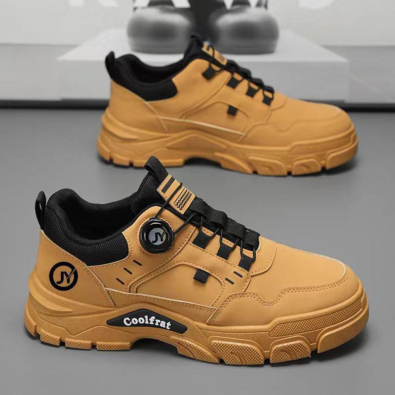 Autumn Men's Shoes New Breathable Tooling Shoes Trend Versatile Martin Boots Men's Platform Sports Board Shoes Men