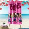 Bratz Cartoon Print Beach Towel, Large Soft Quick Dry Towel for Beach Camping Swimming