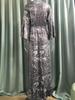 2023 Bohemian Style V-Neck Bell Sleeve High Waist Floral Vacation Dress for Women