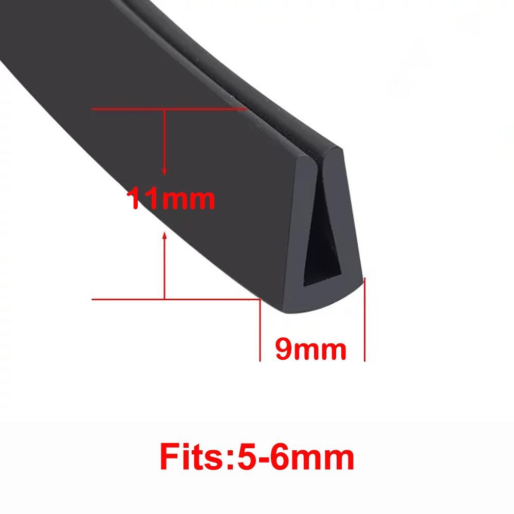 New Rubber Edge Trim Strip U Shape Black Door Edge Strip Guard Seal Doors