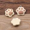 10pcs Resin Colorful Cat Claw Beads Cartoon Cat Claw Resin Pendant Bead  Earring Making
