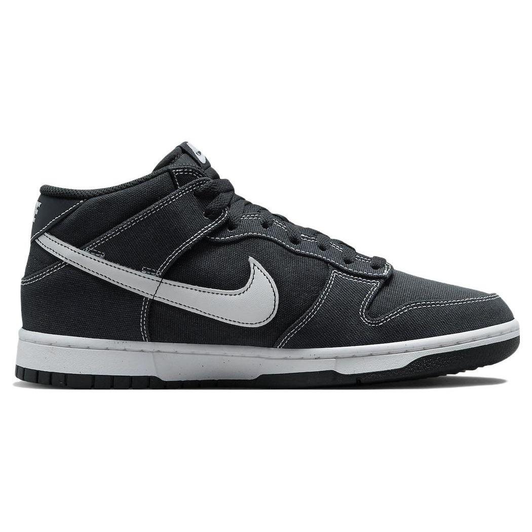 Nike Dunk Mid Off Noir белые мужские кроссовки черные DV0830-001 40 — фото 2
