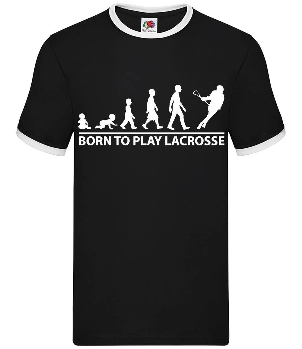 Born To Play Lacrosse - Mens Ringer - Player Love Equipment Field XXXXL