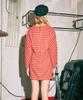 Near And Dear Holiday Check Mini Dress_Red