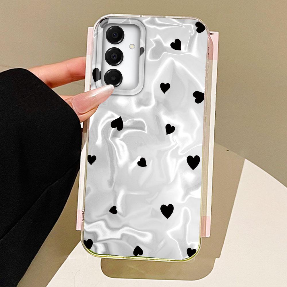 

Чехол для телефона с круглыми точками и сердечком для женщин и девушек для Samsung Galaxy A55 A56 A36 A26 A16 A53 A06 A14 A24 A34 A54 A15 A25 A35 Samsung Galaxy A16 белый