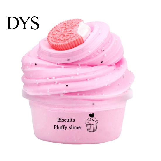 Elastic Squeezing Toy 60ml Biscuit Slime Rebound Portable Display Mold Decompression for Nursery School Fidget