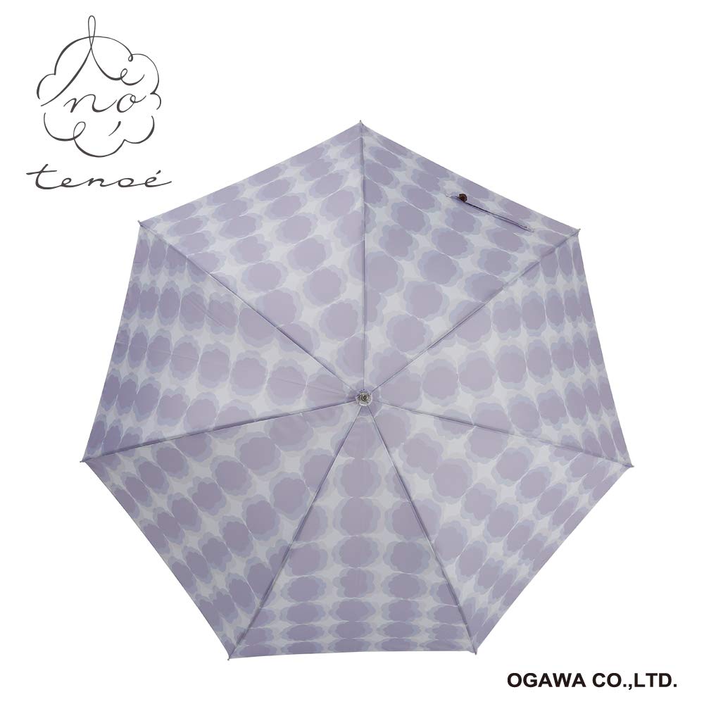 Ogawa Long Perfect for Drowsy Over UV with Buttons Women's Umbrella, Lightweight, 310g, 60cm, 7-Rib, "tenoé" Casual, Afternoons, Jump-Style, 90%