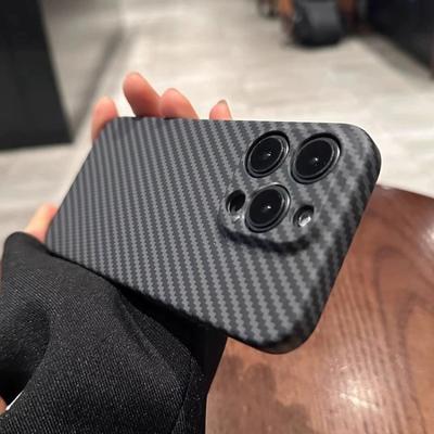 Luxus Kohlefaser-Textur Muster Handyhülle für Für Iphone X XS XR 15 14 13 12 11 Pro Max Plus Stoßfester Bumper PC Abdeckung