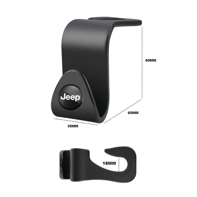 2Pcs Jeep Car Seat Hooks Rear Seat Storage Bracke For Jeep Renegade Compass Grand Cherokee Wrangler Patriot Rubicon Liberty AJV1