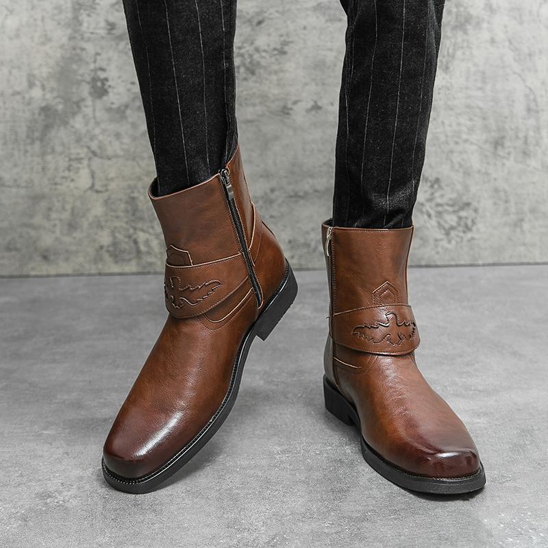 Модные мужские сапоги в британском стиле — фото 7