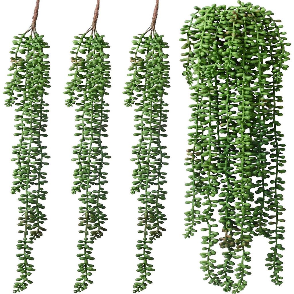 2/4 Stück Künstliche Sukkulenten Pflanzen Ranke Weihnachtsbaum Zubehör Innen Haus Wandbehang Hochzeitsbogen Dekor Fotografie Requisiten