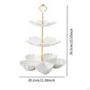 Ceramic Cake Stand with Multiple Tiers for Dessert Presentation