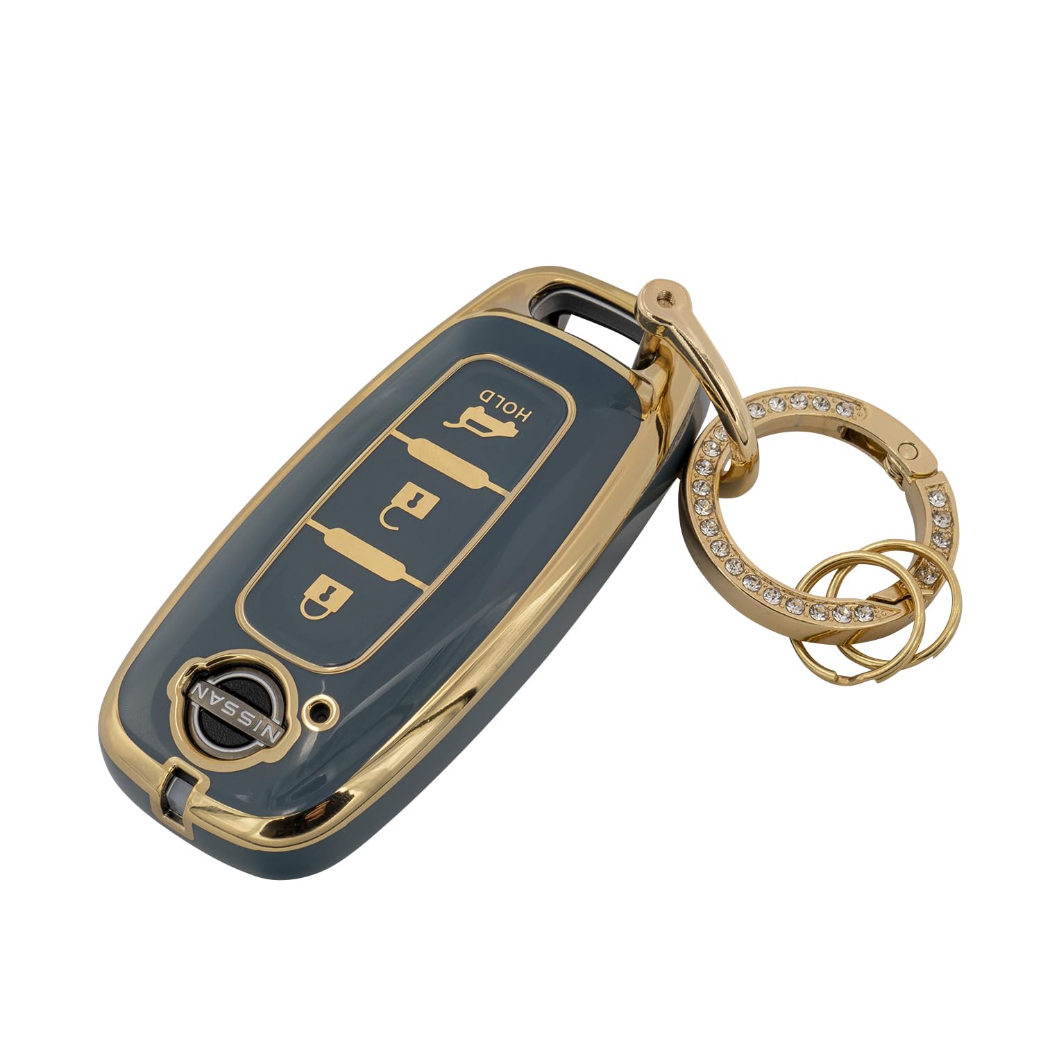 

[SKYBELL] Чехол для ключей, совместимый с Nissan X-Trail T33 Aria B6 серый