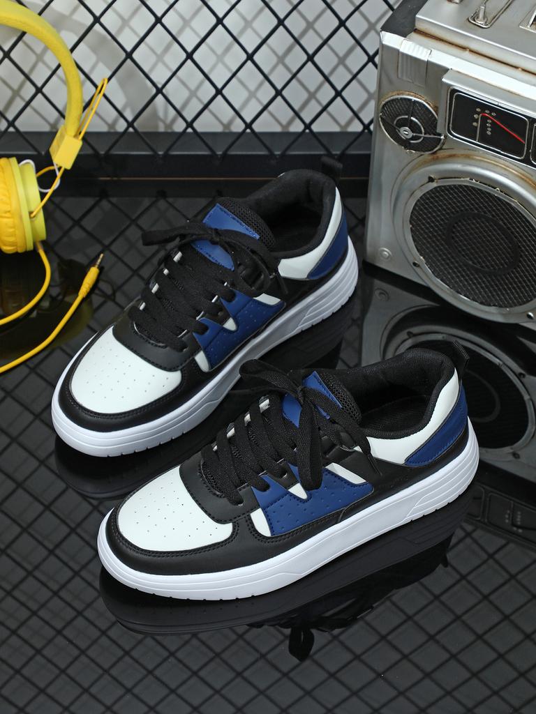 MCTIN Kadın rahat ayakkabılar nefes alabilen platform spor ayakkabı çiftler kaymaz deri kaykay ayakkabı