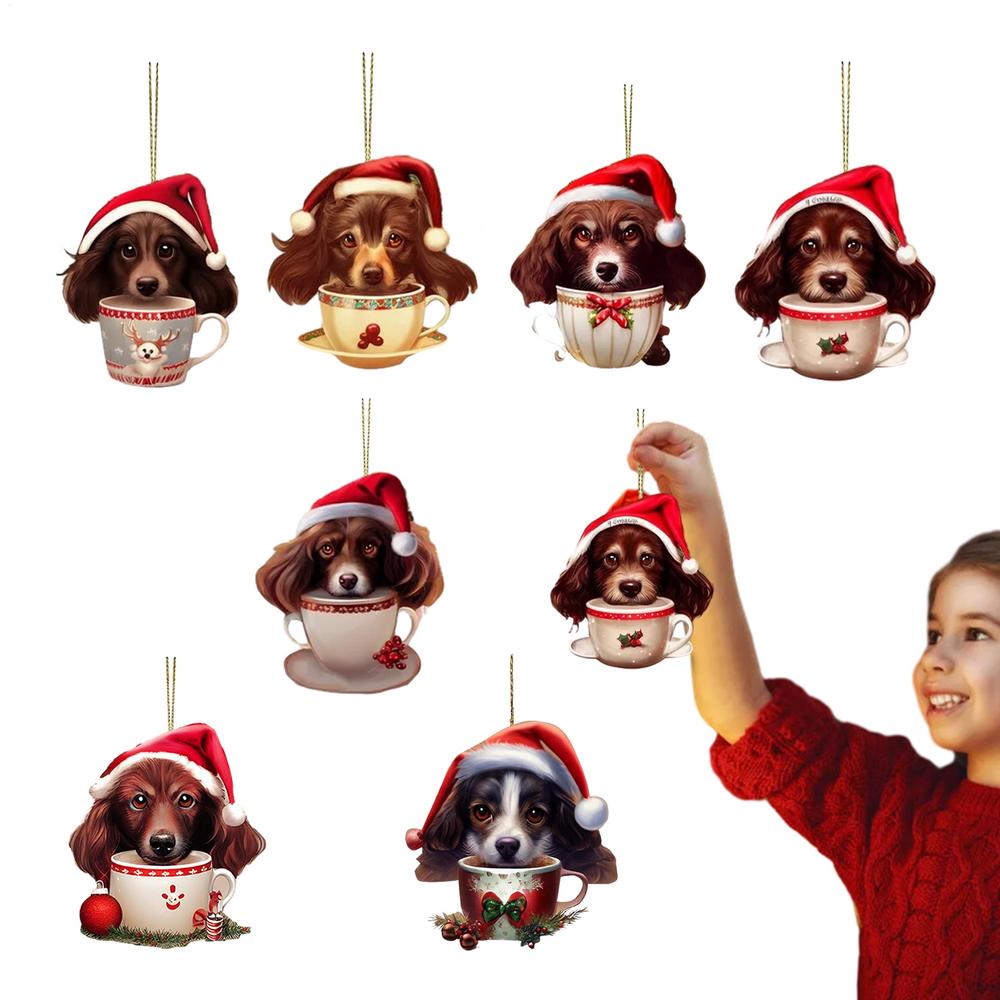 Christmas Decorations Dog Pendant Christmas Tree Decor Creative Dog Pendant Christmas Decor Ornaments For Christmas Holiday New