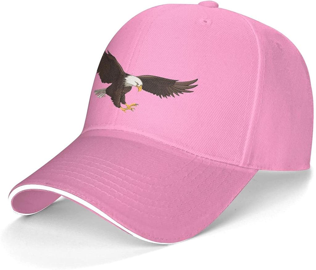 Eagle Baseball Cap Trucker Hat Sun Caps Outdoor Sports Hats Running for Teenager Men Women Unisex Black White Snapback Hat