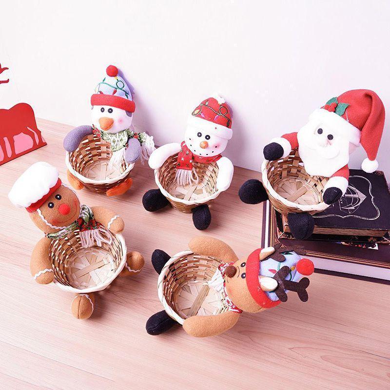 Basket Christmas Candy Childrens Candy Box Jar Gift Xmas Ornament Home Decor