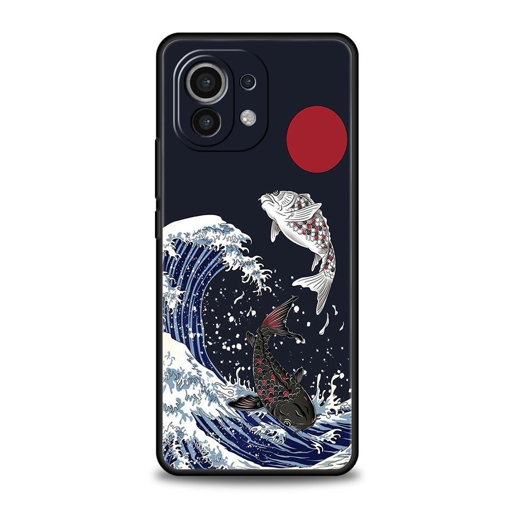 Phone Case For Xiaomi Mi 14 13 12 11 Lite 13T 12T 11x 11T 10T Pro 9T Note 10 Lite Soft Cover Japan The Great Wave Of Kanagawa