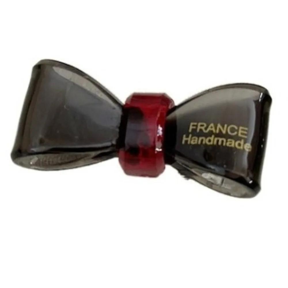 Exquisite Gold Label Acetic Acid Christmas Bow Hair Clips Side Notch Clips Minimally New Girl Hair Clips Forehead Clip Headpiece